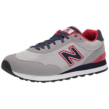 Imagem de New Balance Tênis masculino clássico 515 V3, Nuvem de chuva/pigmento/vermelho, 8
