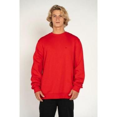 Imagem de Moletom Quiksilver Care Embroidery Vermelho-Vermelho-P-Masculino