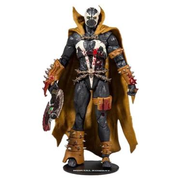 Imagem de Mortal Kombat Spawn Bloody Classic boneco de 18 cm com acessórios