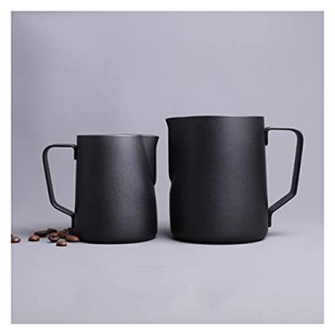 Imagem de Copo de leite de aço inoxidável, utensílios de café adequados para latte, cappuccino, cacau, muito adequado para uso doméstico, molheiro