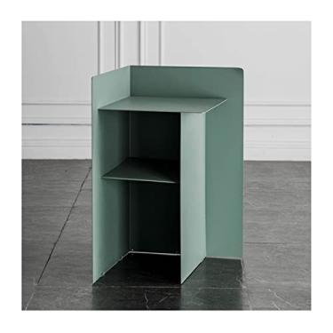 Imagem de Mesa lateral, sofá mesas laterais mesa lateral moderna sala de estar sofá mesa lateral pequena mesa de cabeceira quarto mesa de cabeceira de ferro forjado escritório criativo mini mesa de centro mesas