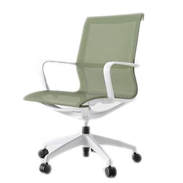 Imagem de TLTDSMYF Cadeiras de secretária de escritório cadeira de escritório ergonómica com apoio de braços cadeira de secretária suporte lombar ajustável cadeira de computador cadeiras executivas confortáveis