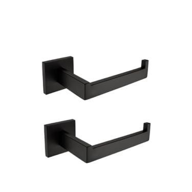 Imagem de Ferragens de banheiro preto fosco para banheiro toalheiro de aço inoxidável 304 suporte de papel higiênico suporte de sabão líquido barra de toalha vaso sanitário moderno (conjunto de 2 barras 60 cm