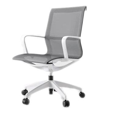 Imagem de TLTDSMYF Cadeiras de secretária de escritório cadeira de escritório ergonómica com apoio de braços cadeira de secretária suporte lombar ajustável cadeira de computador cadeiras executivas confortáveis