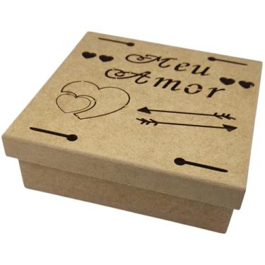 Imagem de Caixa MDF, Caixas de Presente MDF Decorativa. Expresse Seus Sentimentos Com Esta Caixa Encantadora. Tem o Tamanho Certo: Nem Grande, Nem Pequena. Ideal para Presentear com Chocolates e Mimos.