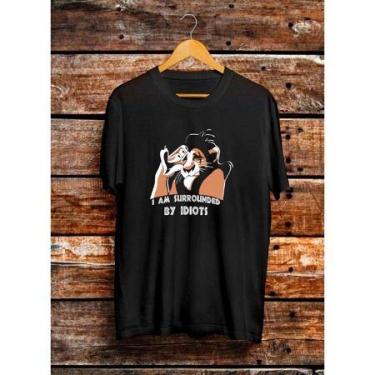 Imagem de Camiseta Adulto Rei Leao Unissex 100% Algodão - loja dinka, g, Preto