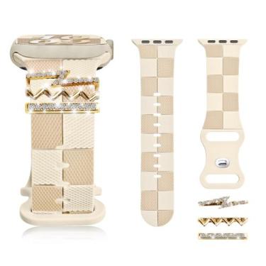 Imagem de Pulseira de silicone para Apple Watch Series 10 46 mm da Ruibopad