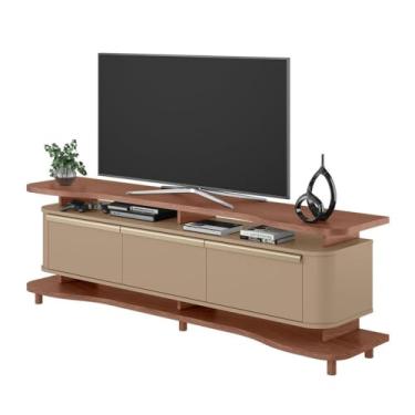 Imagem de Móvel para TV 75" com 3 Portas e Design Contemporâneo - Organização e Estilo para Seu Espaço (Freijo/Fendi)