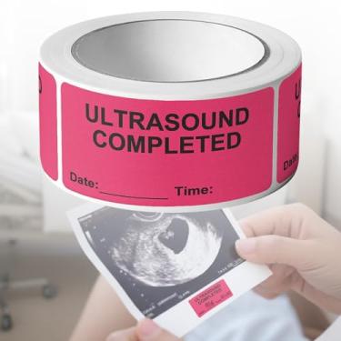 Imagem de Etiquetas concluídas por ultrassom, adesivos fáceis de ler para clínicas, 5 cm C x 2,5 cm L, 500 peças (A)