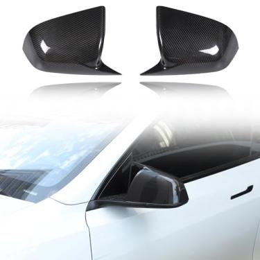 Imagem de Aotumcer Capa de espelho lateral para Tesla Model Y 2021 2022 2023 2024 2025 2026 Tesla Model Y Acessórios Exterior Espelho Retrovisor Habitação Porta Lateral Tampa do Espelho Qtd. [2]