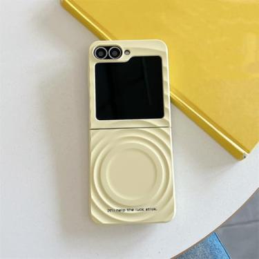 Imagem de Capa para Galaxy Z Flip6 com bolinhas coloridas e magnética, com suporte, capa rígida fofa (para Galaxy Z Flip6/01)