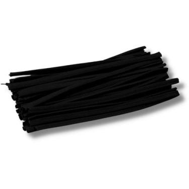 Imagem de Fecho Plástico Preto 12Cm Com 25Kg Lacre Reutilizável Para Sacos Embal