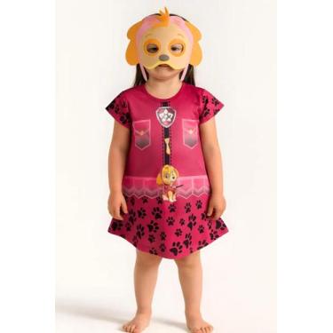 Imagem de Fantasia Roupa Infantil Skye Com Máscara E Capa Patrulha Canina - SGB 