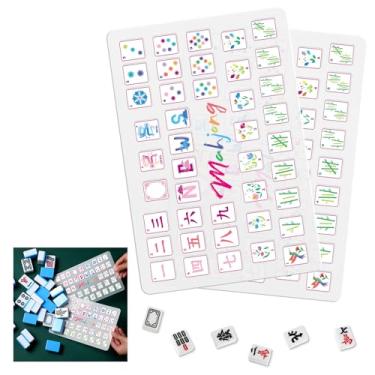 Imagem de Seenelling 2 Pcs Mahjong Tile Mixer Shuffler for Mixing and Shuffling Tiles Plastic Mahjong Accessories Gifts for Lovers Playing Game (Latest Style)