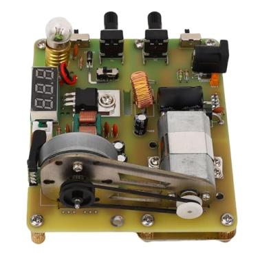 Imagem de Asixxsix Modelo de gerador manual, alta velocidade, velocidade de rotação ajustável de 0,5-2,5 A com regulador de tensão e indicadores luminosos, para ensino escolar (E)