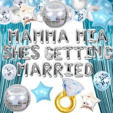Imagem de JeVenis Mamma Mia Shes Getting Married Bachelorette Decoration Last Disco Party Supplies Mamma Mia Bachelorette Decoration 70s Bachelorette Decoration