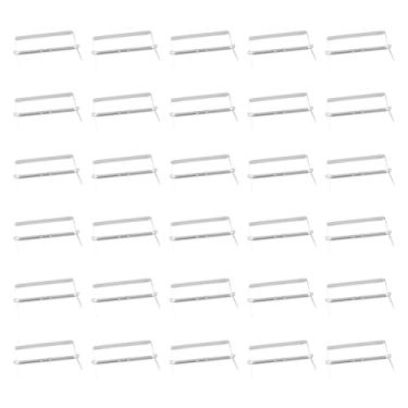 Imagem de TAODAN Pacote com 2 clipes de fichário de metal com dois furos, espaçamento de 80 mm, clipes de arquivo de aço com 2 furos, capacidade de 5 cm, suporte de documentos para uso no escritório, cartão de