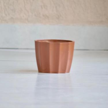 Imagem de Vaso de Plantas e Flores Centro Mesa Suculentas e Cactos Injetado Liso Luxo (Marrom)