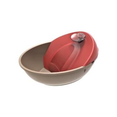 Imagem de Fonte Para Gatos e Cães Bebedouro Automático Purificador de Água Filtro(VERMELHA 220V PETIT)