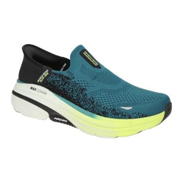 Imagem de Skechers Tênis masculino Hands Free Slip-ins Max Cushion Arch Fit Fortuitous 2.0, Azul/preto, 42