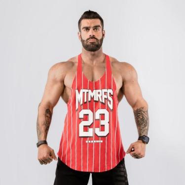 Imagem de Regata Cavada Anatomic Baseball Lines-Masculino