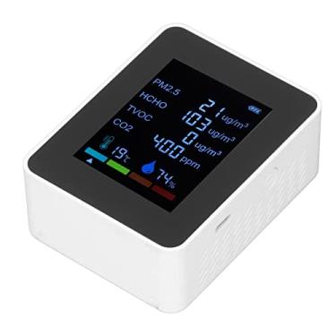 Imagem de Zerodis 6 Em 1 Medidor de Co2 Jardinagem Doméstica Eletrodomésticos Eletrodomésticos Vivos Material Abs Exibe Co2 Pm2.5 Temperatura Umidade para Uso Doméstico e de Escritório 6 Em 1 Medidor de (#12)