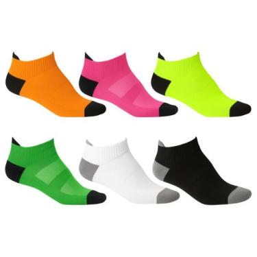 Imagem de Kit 6 Meias Esportivas Academia Unissex Cano Curto Soquete Corrida Cic
