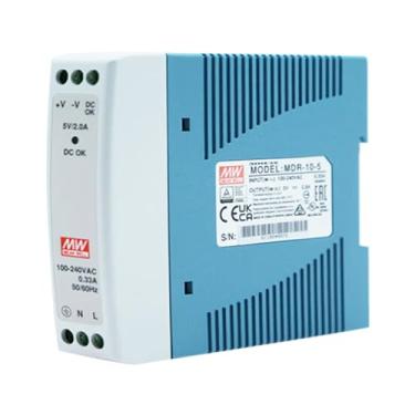 Imagem de Mean Well 10W Fonte De AlimentaçãO Industrial Din Rail De SaíDa úNica Meanwell 5v Fonte De AlimentaçãO 120v Para 12v OrientaçãO De Energia 5V 2A (MDR-10-5 10W/Single Output Industrial)