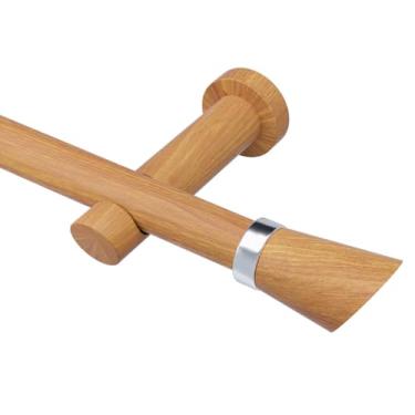 Imagem de Varão para Cortina Portas e Janelas - 19mm 2 Metros varão de cortina para Portas e Janelas, Decoração Casa Sala Quarto(Cumaru)