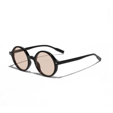Imagem de JRLLFD Óculos de sol masculinos anti-UV redondos para mulheres estilo vintage (6)