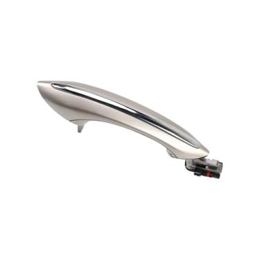 Imagem de Maçaneta externa de acesso conforto para portas, sem chave, compatível com BMW Série 5, 6 e 7 (F02, F10, F06, F07), nas cores preto, branco e marrom.(Brown Front Left)