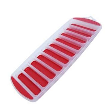 Imagem de Forma de Gelo com 10 Cavidades Retangular de Silicone e Plástico Colors 29 x 11,5 cm