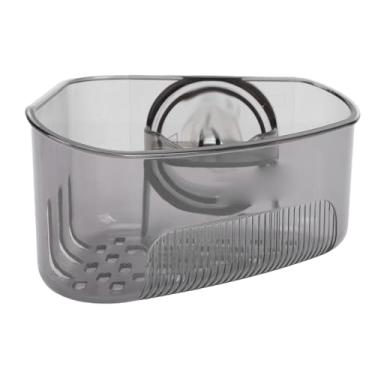 Imagem de Brrnoo Rack de Canto para Pia Com Ventosa, Esponja Triangular de Cozinha e Suporte para Purificador Com Revestimento à Prova de Odor, para Instalação Sem Furadeira e Coleta de Restos (Preto