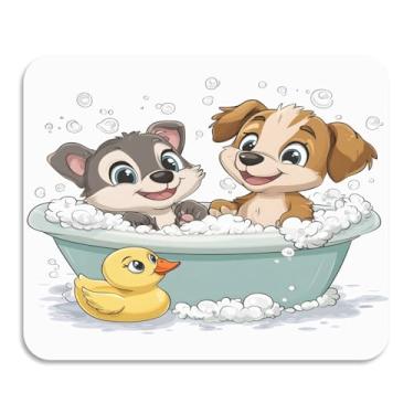 Imagem de Tapetes de café para banho de cachorro e gato com desenho animado absorvente de água para bancadas, pratos de pia ou embaixo da prateleira