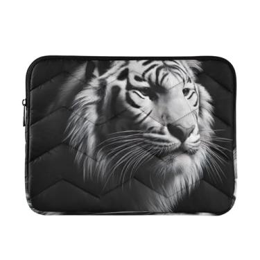 Imagem de Bolsa para laptop branca fina e leve, bolsa de transporte de tablet de viagem para trabalho, pasta de laptop para mulheres, de 13 a 14 polegadas