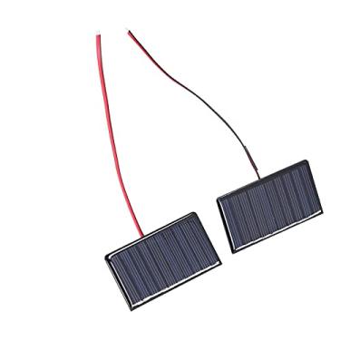 Imagem de Naroote Micro Mini Células Solares de Polissilício Com Alta Taxa de Conversão para Iluminação Pública Solar DIY, Módulo de Painel Solar de 2 Unidades 0,3 W 5 V para Jardim/Publicidade Externa