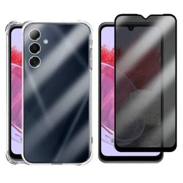 Imagem de Capa Case Capinha Anti Shock para Samsung Galaxy M34 e Película 3D Vidro Privacidade Anti Espião