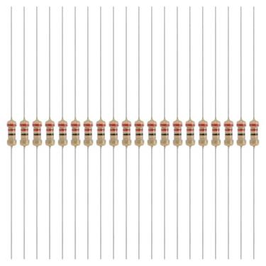 Imagem de YOKIVE 200 peças 1/4W (0,25 Watts) 22 Ohm 5% de resistor de filme de carbono, resistor fixo único de filme de carbono | Ótimo para dispositivos eletrônicos DIY, placas de circuito, sensores
