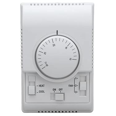 Imagem de Hyuduo Termostato de Ar Condicionado Central, Interruptor de Controle Mecânico de 2 Vias para Resfriamento e Aquecimento - Vários Interruptores, Desempenho Estável, Longa Vida útil, Vários Modos de