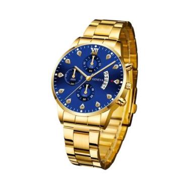 Imagem de Casal liga relógio de quartzo masculino e feminino relógios casuais e 