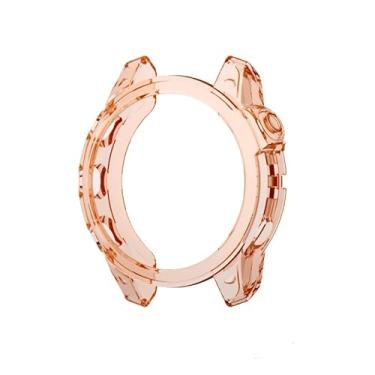 Imagem de XNWKF Capa de TPU macio para Garmin Fenix 7X 7S 7 5S 5 5X Plus 6S 6 6X Pro Smartwatch Silicone Bumper Frame Shell Cover para Garmin Fenix7 (Cor: Rosa, Tamanho: para Garmin Fenix 7)