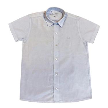 Imagem de Camisa Infantil Ogochi Casual Slim Azul Céu 10/18-Masculino