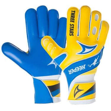 Imagem de Luva de Goleiro Juvenil Three Stars Keeper Palma Azul-Unissex