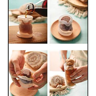 Imagem de Aramox Molde de Fondant de Urso de Pelúcia 3D, Molde Animal de Silicone para Cozimento Criativo para Decoração de Bolo, Cubos de Gelo e Guloseimas de Goma (Branca)