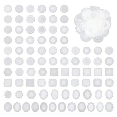 Imagem de FREEBLOSS 180 pçs adesivos de renda para scrapbook vários estilos PET impermeável renda scrapbooking adesivos transparentes para álbuns, adequado para fazer álbuns e cadernos