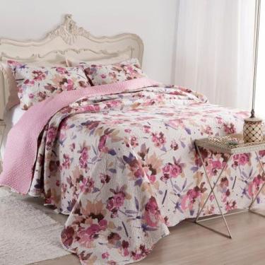 Imagem de Kit Cobre Leito Colcha Casal Boutex Dupla Face - Itália - 100% Poliést