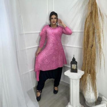 Imagem de Bata de Dança Coreografia LUREX Moda Evangélica Feminina - MISS FLOWER