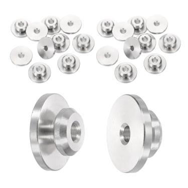 Imagem de PATIKIL Capa protetora de roda de nível de 1/8 polegada, pacote com 20, kit de corrimão de cabo, mangas protetoras, ilhoses de cabo de aço inoxidável T316 para cercas de escadas residenciais ao ar