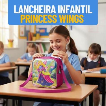 Imagem de Lancheira Infantil Princesa Rosa O Lanche Mágico que sua Filha Merece 