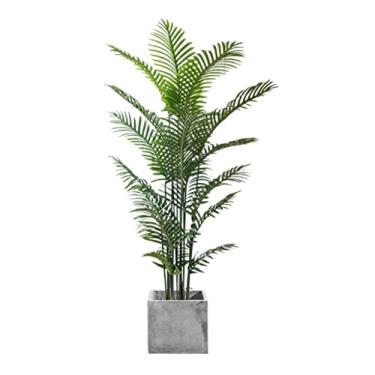 Imagem de SLGGPJBU Plantas falsas, planta artificial, simulação de plantas, decoração de plantas verdes falsas, ornamentos em vasos, sala de estar, árvore artificial, bonsai, plantas artificiais para uso
